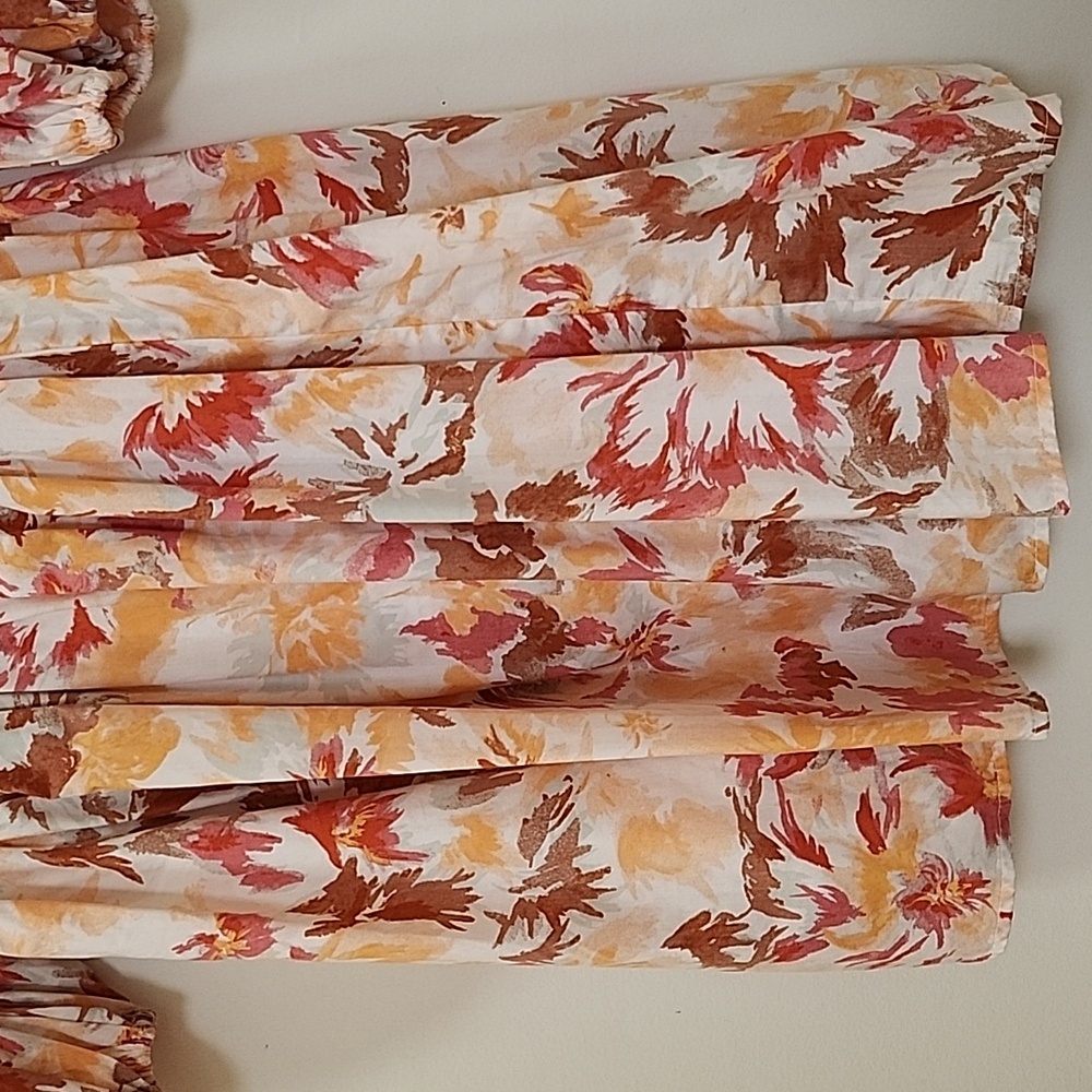 Abercrombie and Fitch Baby Doll Floral Puff Sleeve Mini Dress Size SP - Picture 5 of 16